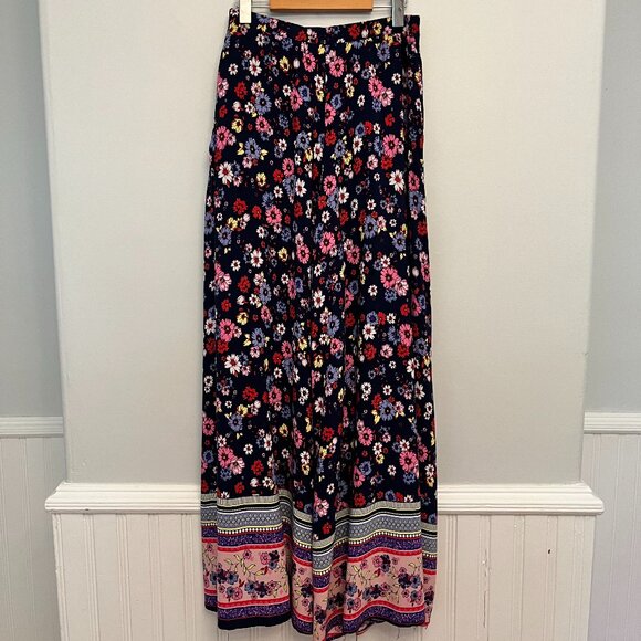 Lulus High Rise Floral Boho Wide Leg Pant, Size Large - Picture 3 of 12